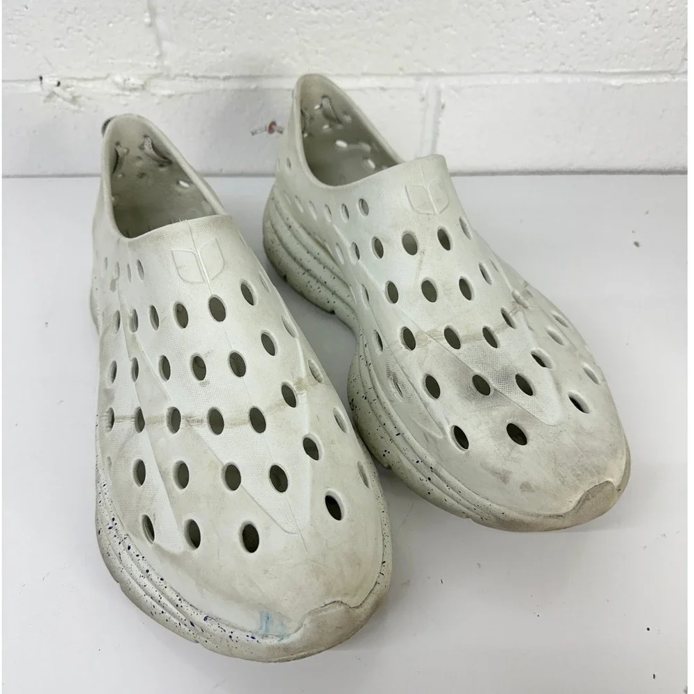 Kane Revive Recovery Shoes White Speckled Slip‎ On / Men's Size 14